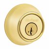 Kwikset SNGL CYLNDR DEDBLT P-BRS 96600-768